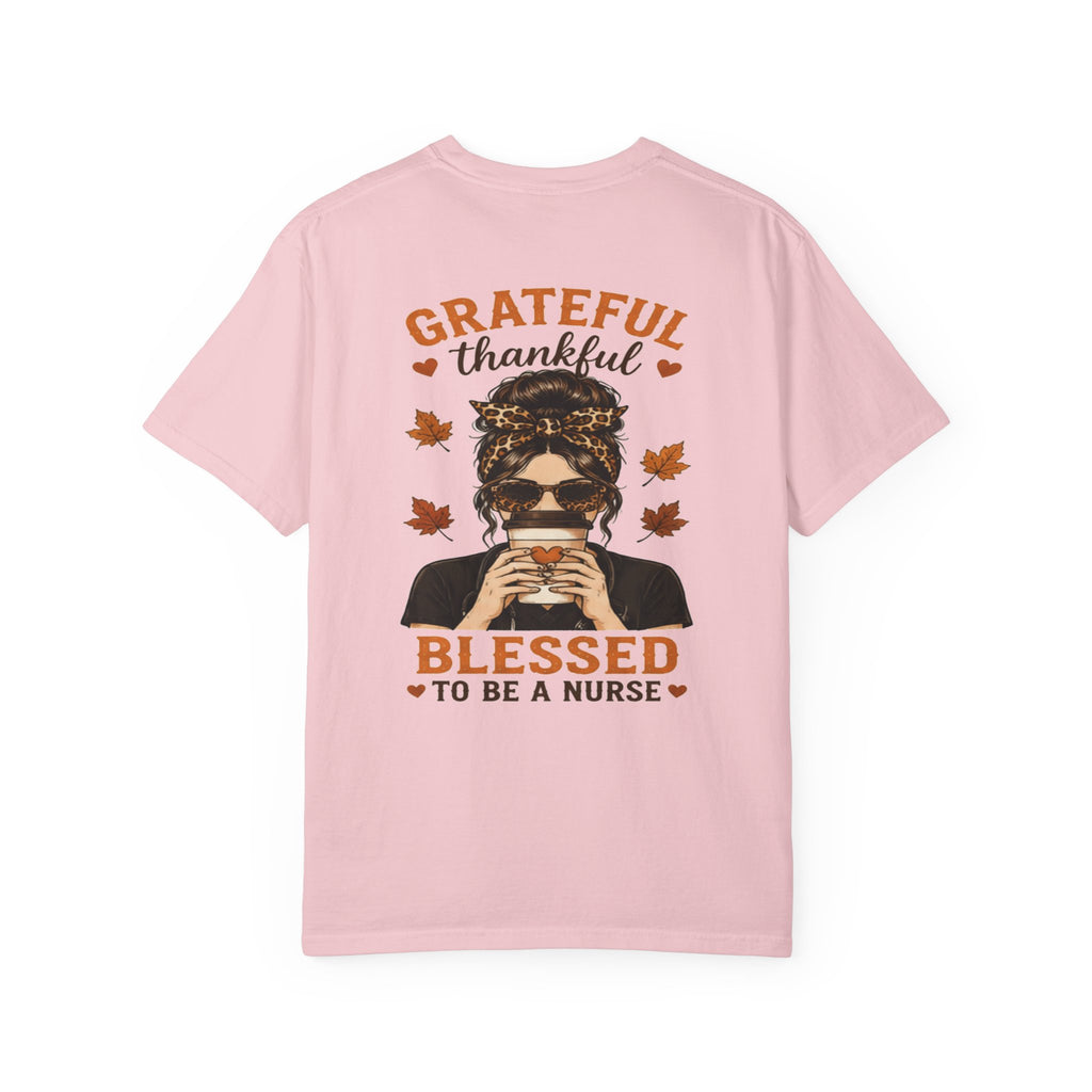 Grateful Thankful Blessed to Be a Nurse T-shirt | Nurse Fall Coffee Design