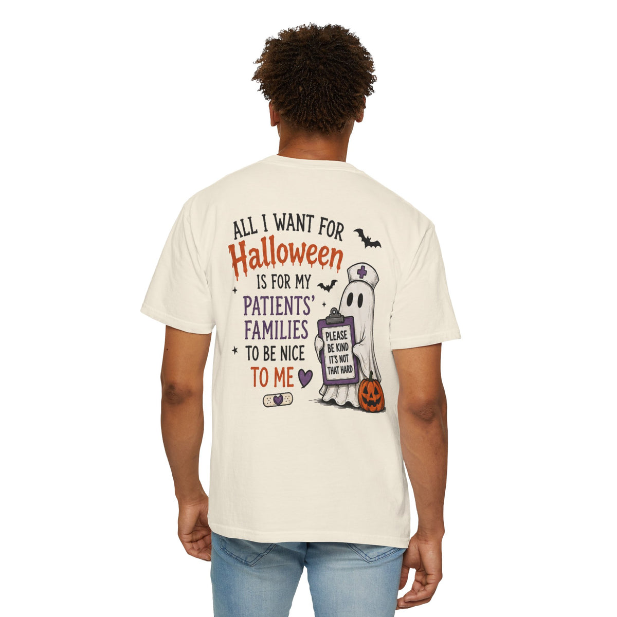 Nurse Ghost Halloween Shirt | T-Shirt, Cute Spooky Medical Design