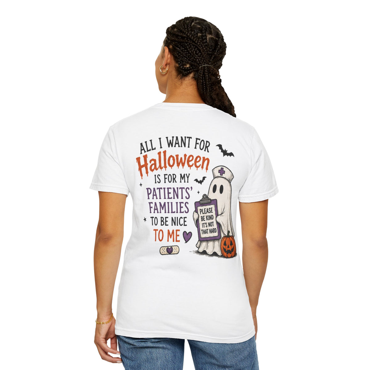 Nurse Ghost Halloween Shirt | T-Shirt, Cute Spooky Medical Design