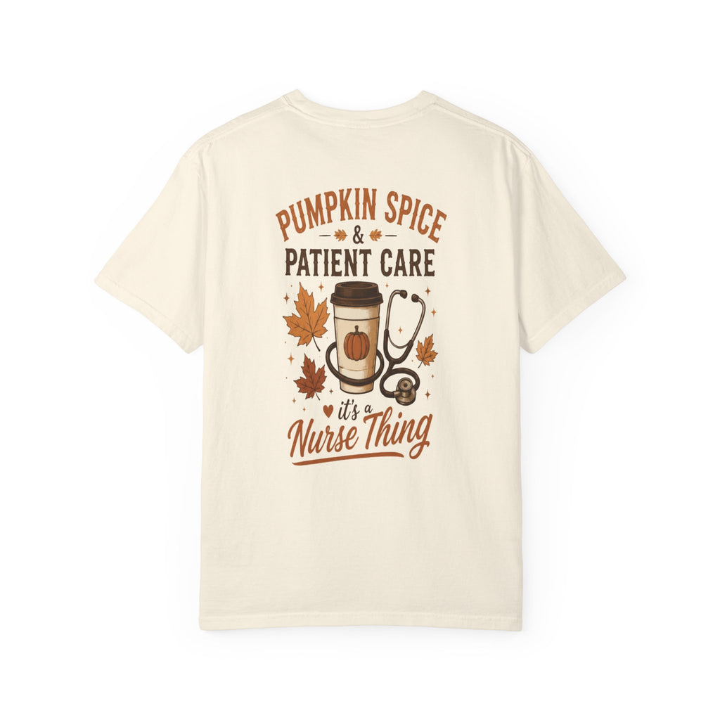 Pumpkin Spice Nurse Thing T-shirt | Fall Coffee Stethoscope Design
