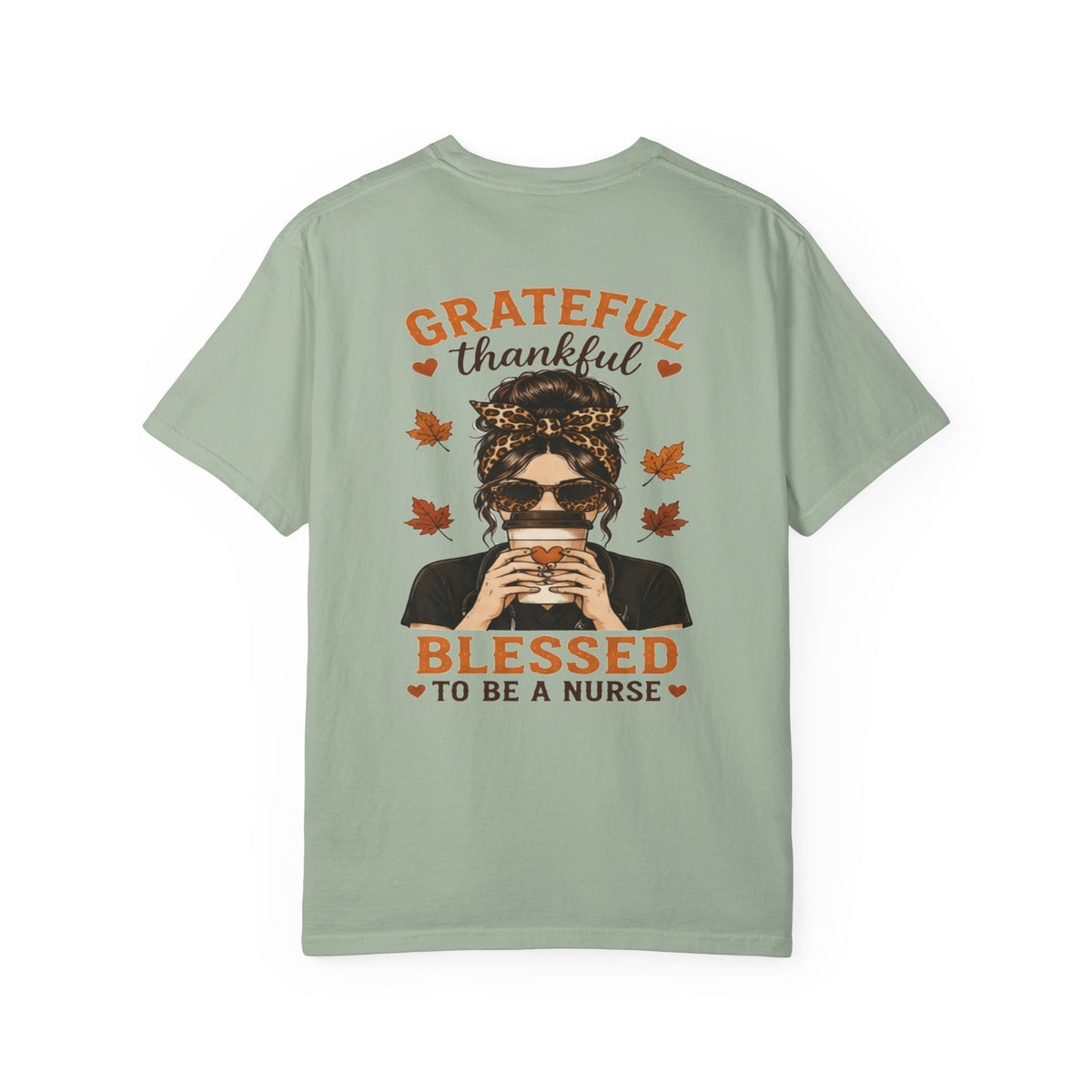 Grateful Thankful Blessed to Be a Nurse T-shirt | Nurse Fall Coffee Design