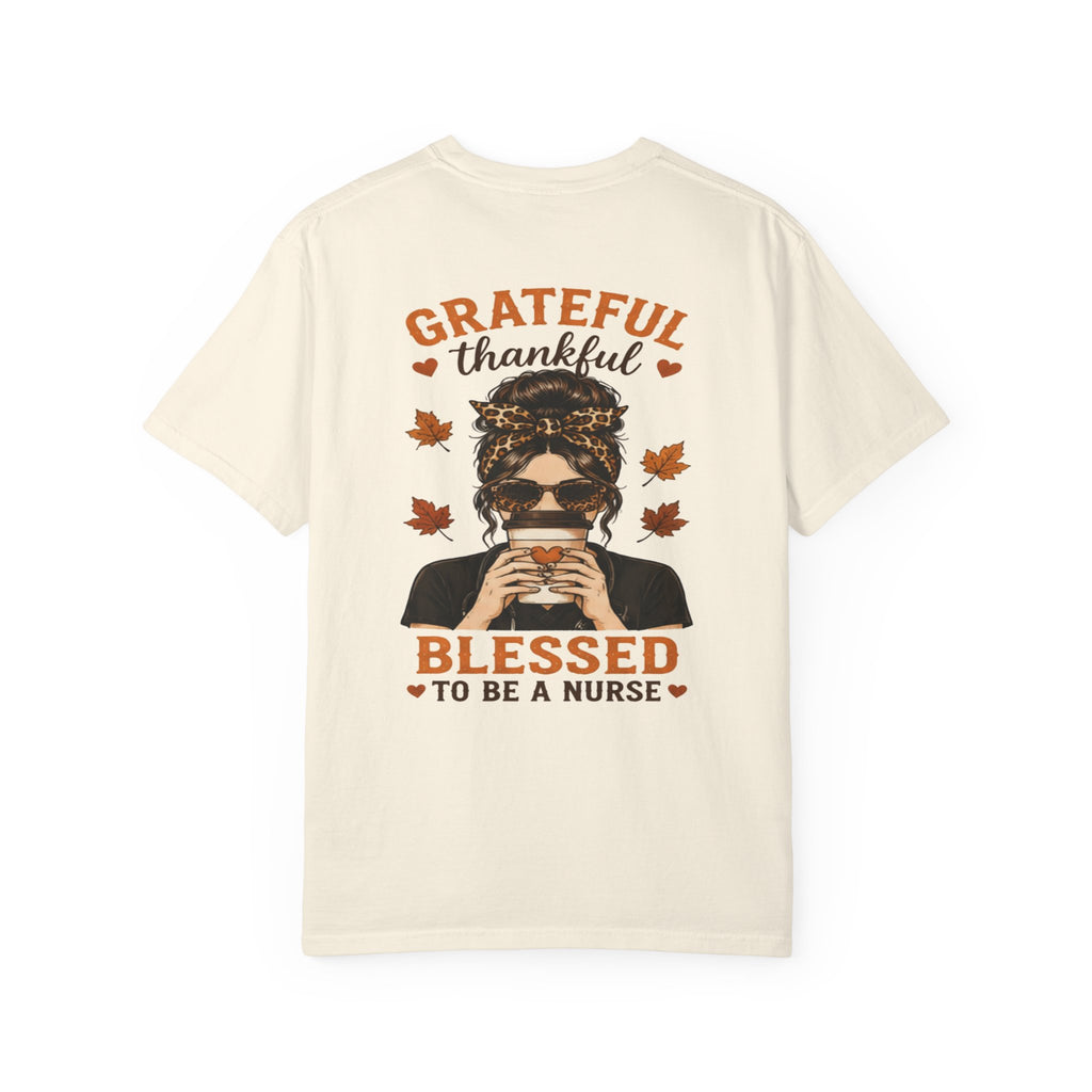 Grateful Thankful Blessed to Be a Nurse T-shirt | Nurse Fall Coffee Design