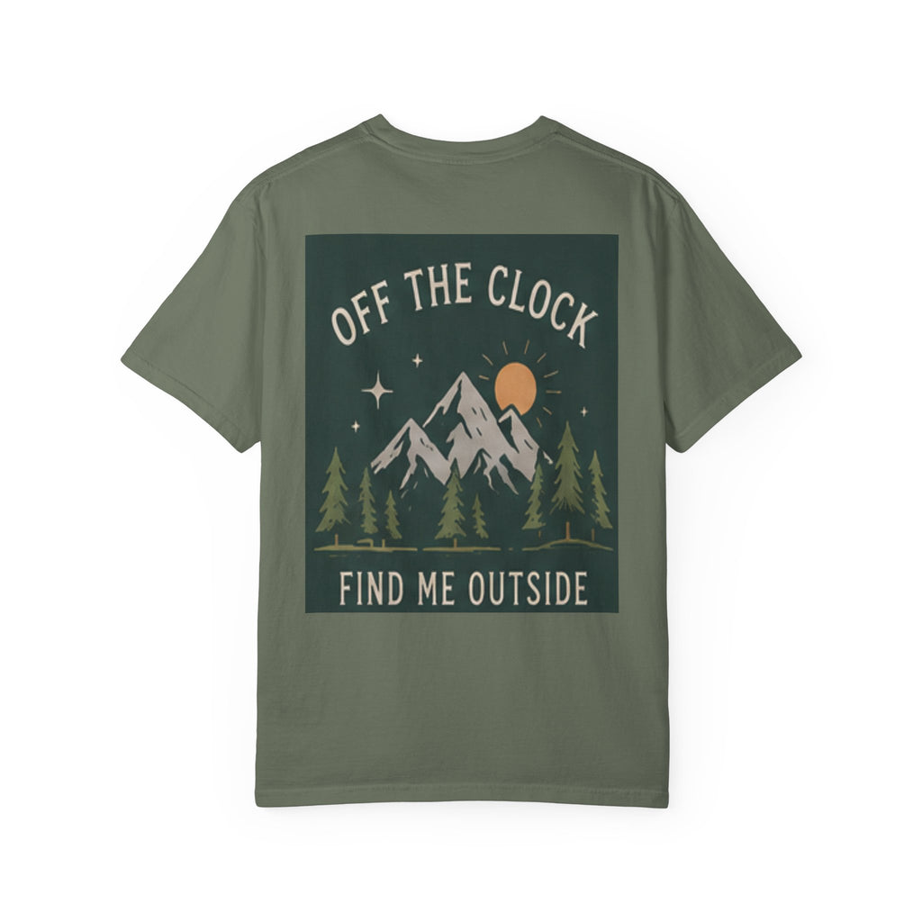 Off The Clock Find Me Outside T-shirt | Mountain Camping Outdoors
