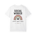 Social Worker Rainbow T-Shirt — Advocate • Support • Empower