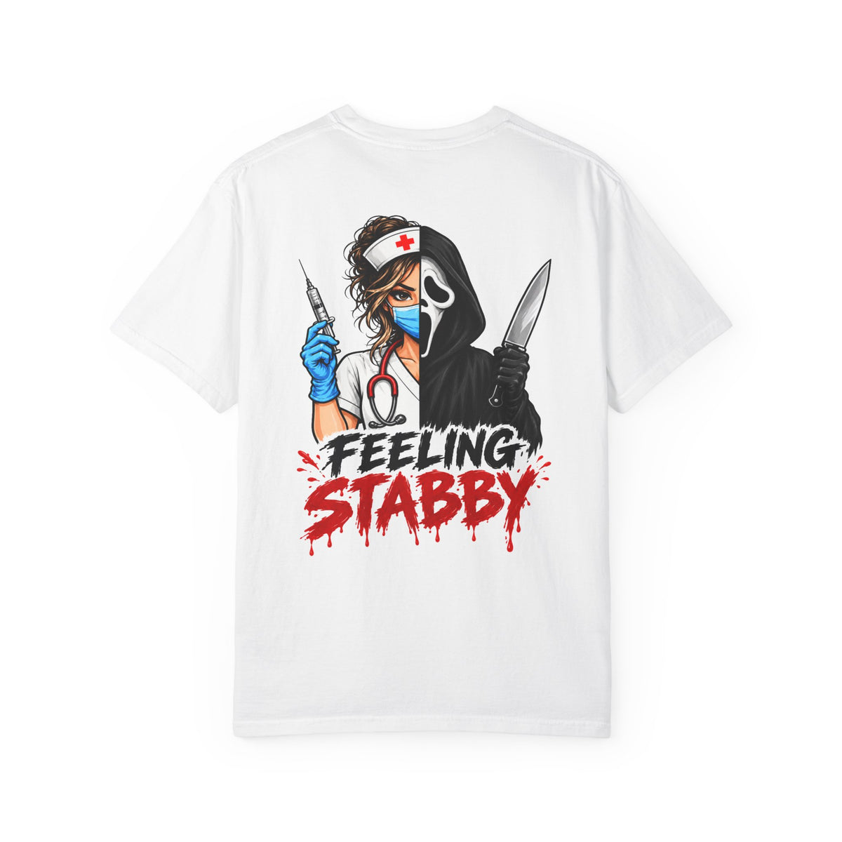 Feeling Stabby T-Shirt — Nurse Grim Reaper Graphic Tee